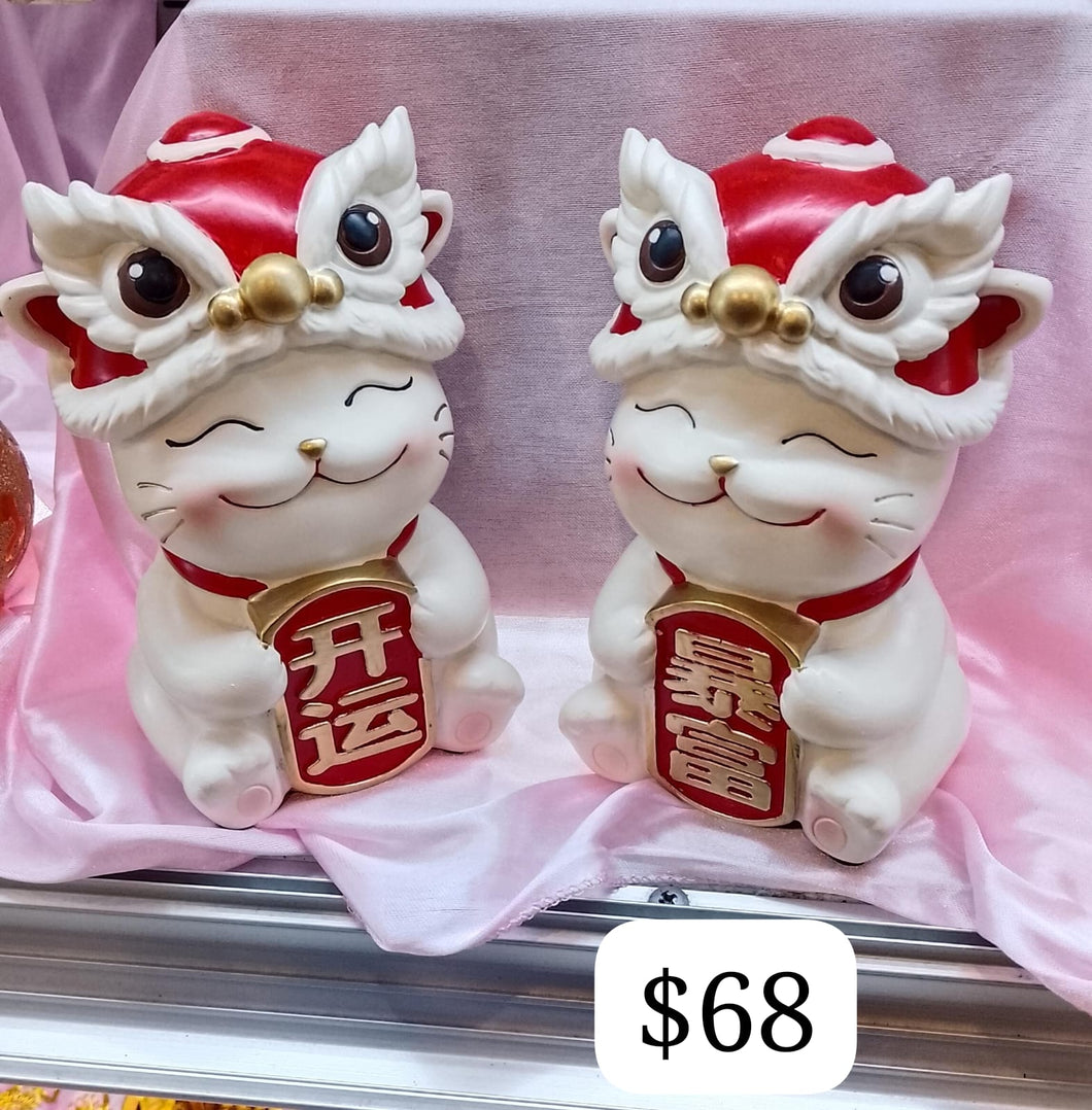 TI CNY Lucky cat figurine w/o ring light $68