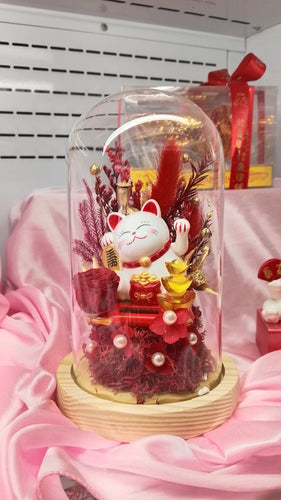 TI CNY  Solar Powered Lucky Cat with lights ( tall ) $88