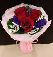 Rose Hand bouquet 3 stalks